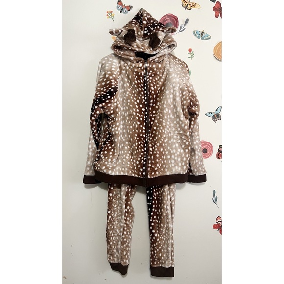 Topshop Reindeer Loungewear Holiday Set L - Picture 3 of 13